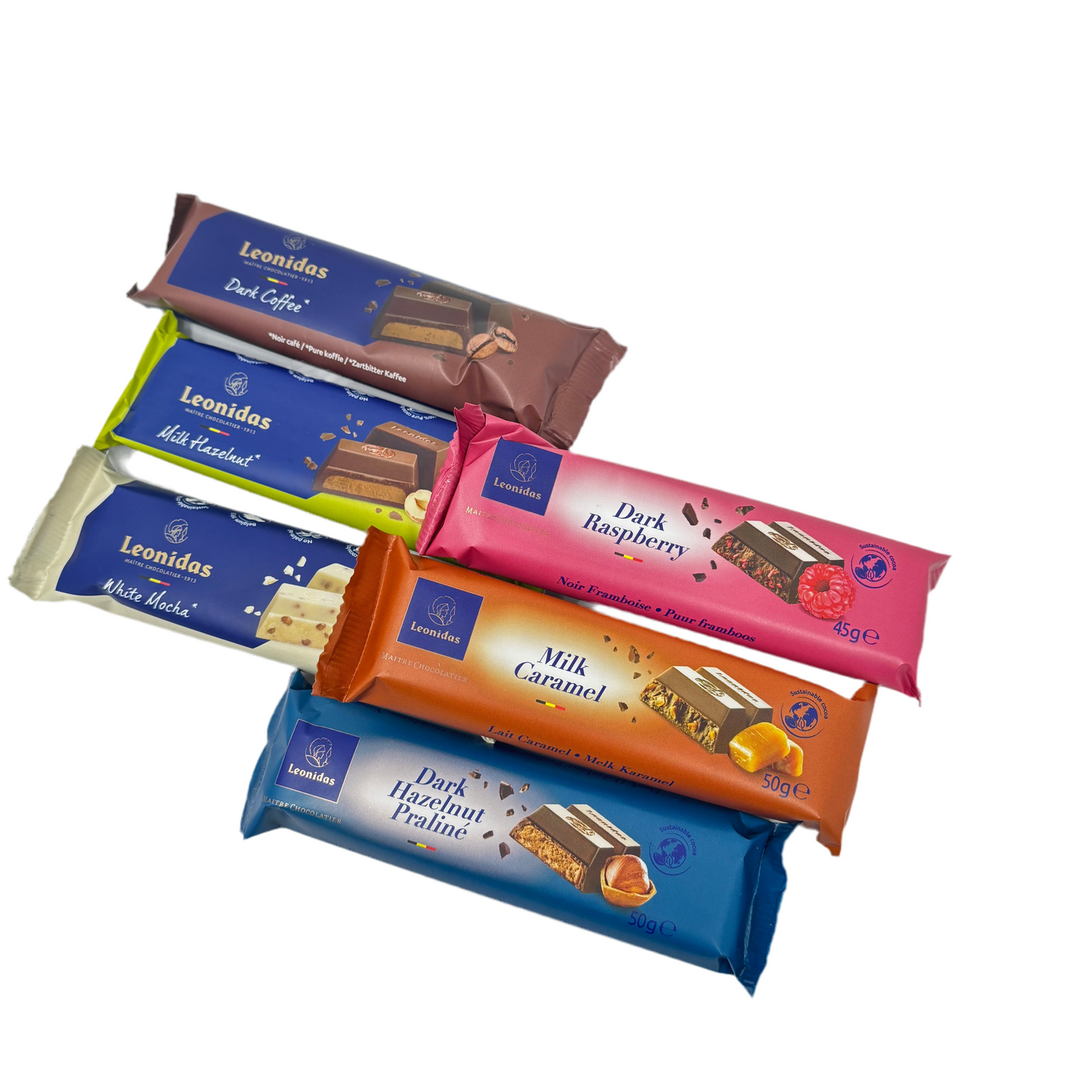 Leonidas chocolate bars