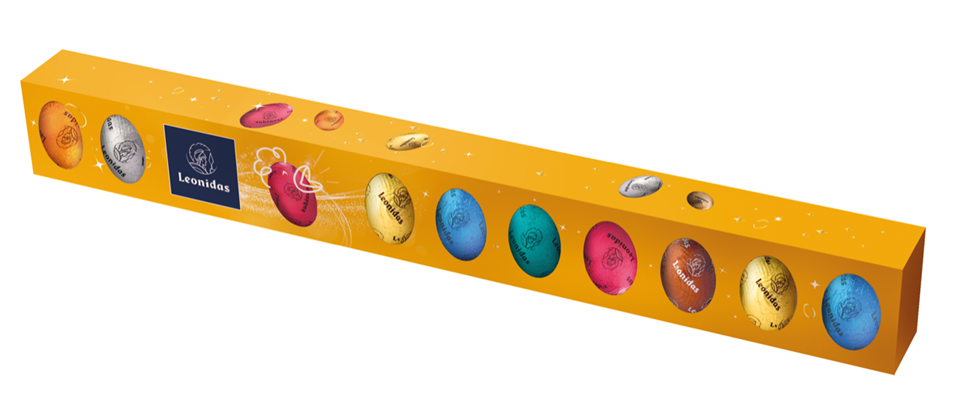 Leonidas - Box of 12 assorted chocolate Easter eggs