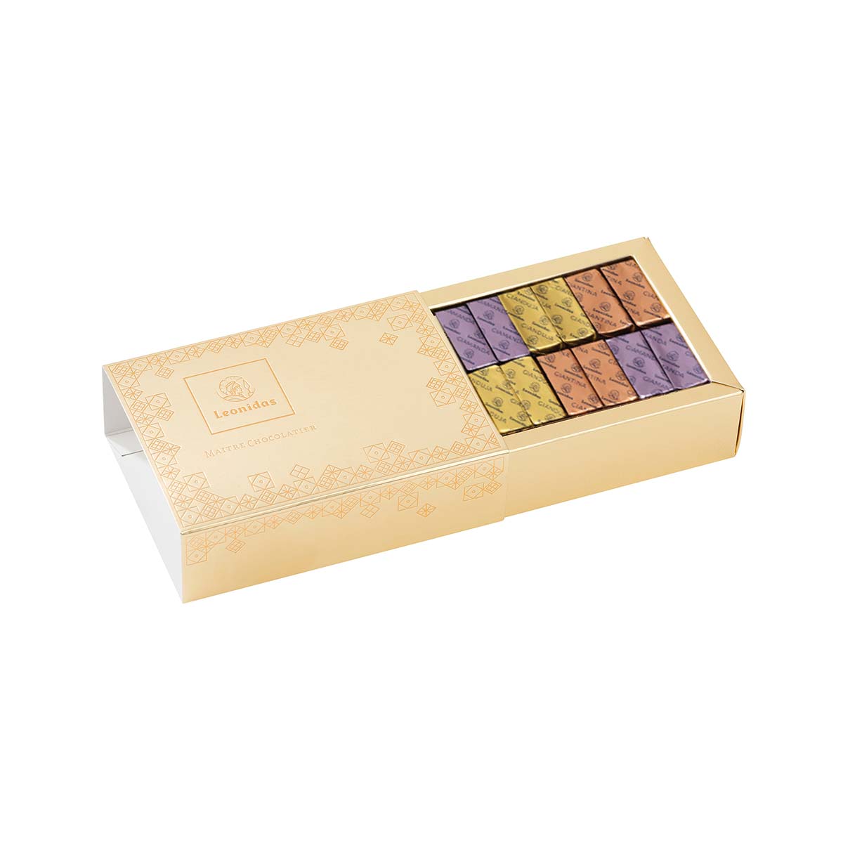 Leonidas - Gia box of Belgian chocolates: Gianduja, Giantina, Giamanda