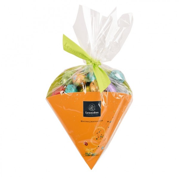 Leonidas - Cone filled with 30 Easter eggs with or without gluten