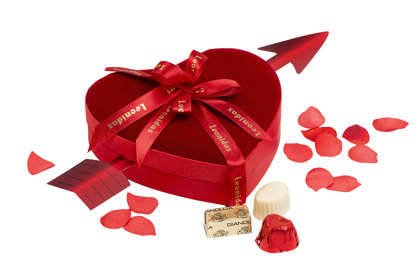 Coeur Velours 15 Chocolats Leonidas- Boites-Cadeaux