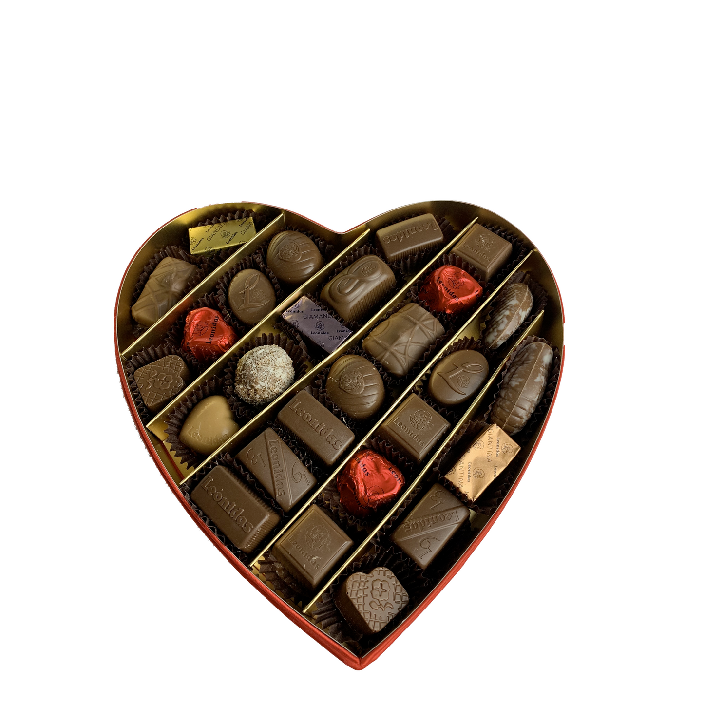 Coeur Velours 27 Chocolats Leonidas- Boites-Cadeaux