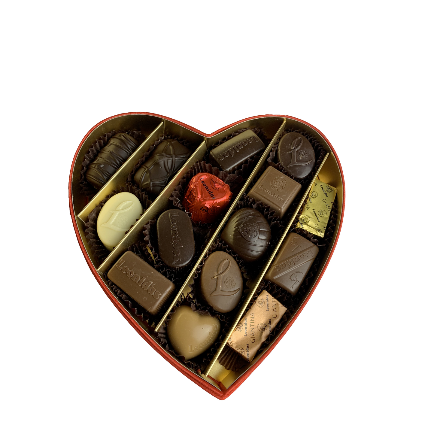 Coeur Velours 15 Chocolats Leonidas- Boites-Cadeaux