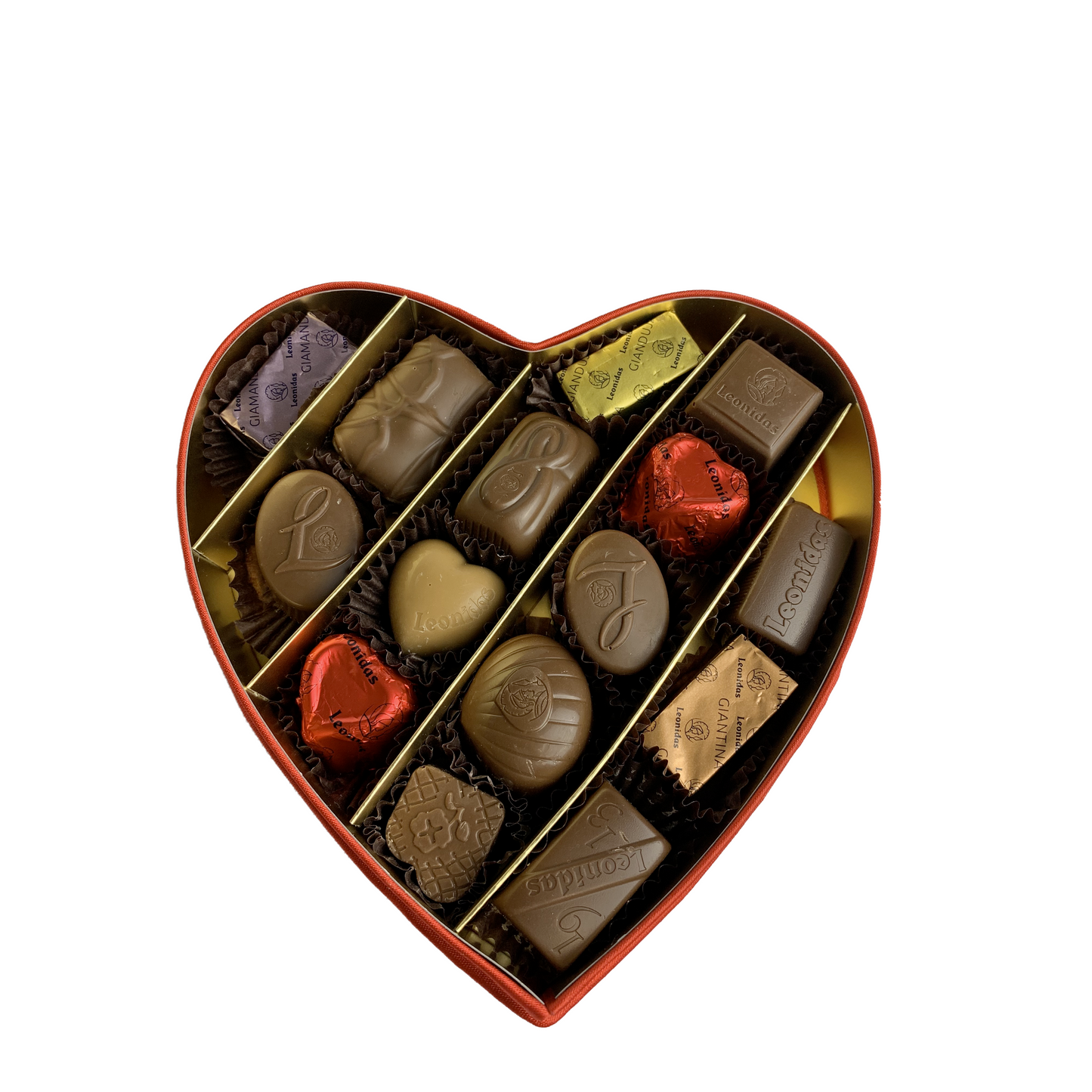 Coeur Velours 15 Chocolats Leonidas- Boites-Cadeaux